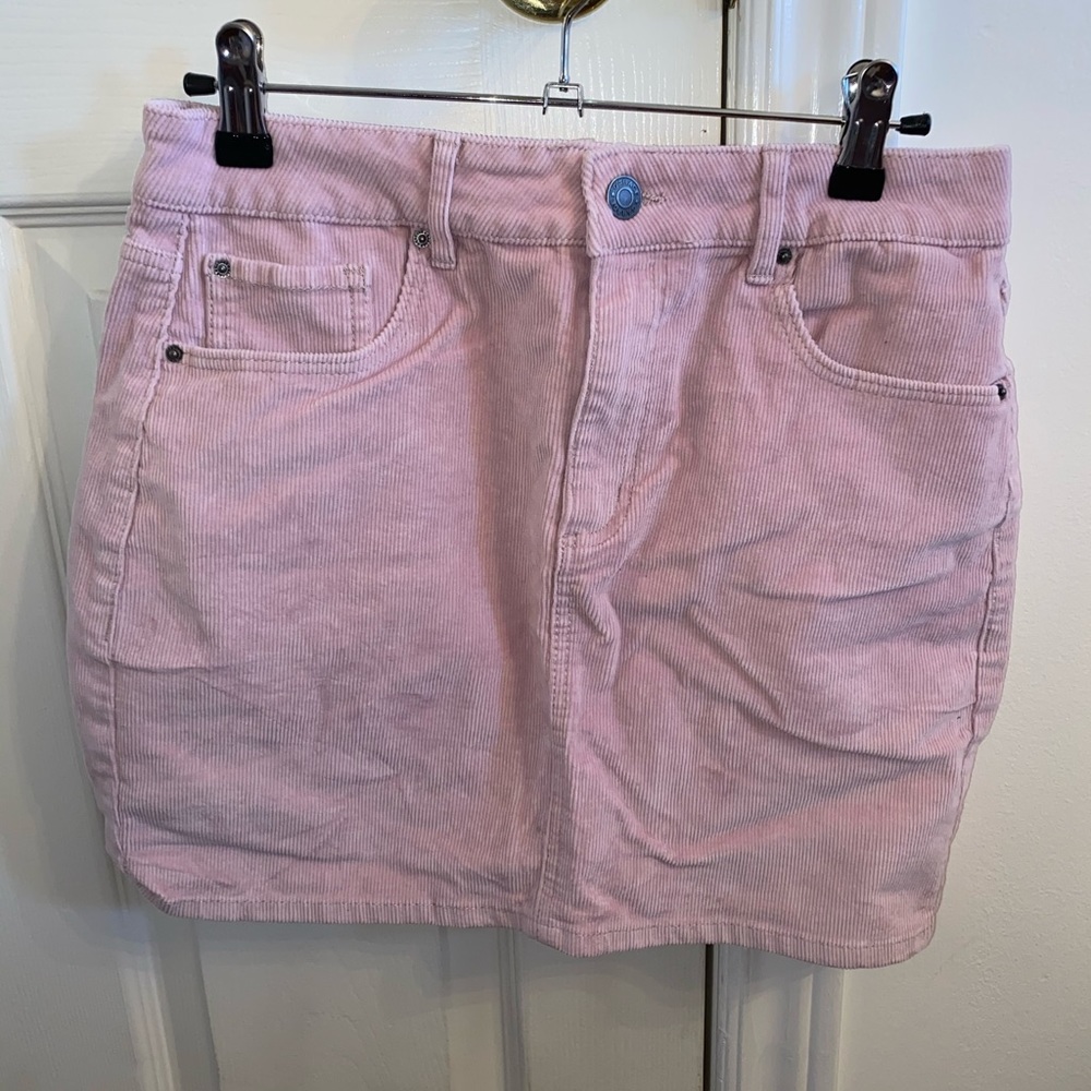 Pink Velvet Skirt
